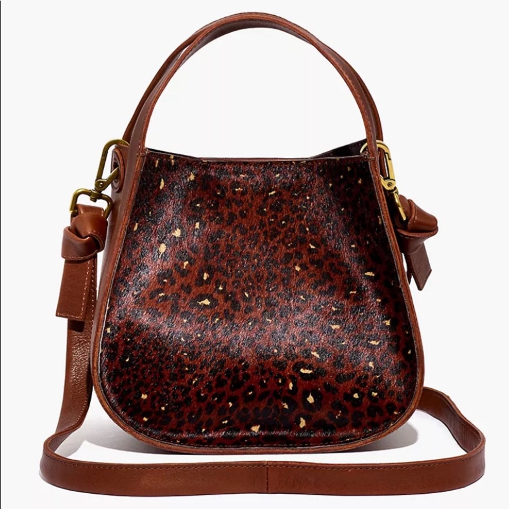 Madewell Sydney Leather Crossbody Calf Hair NWT